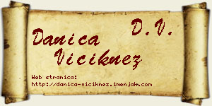 Danica Viciknez vizit kartica